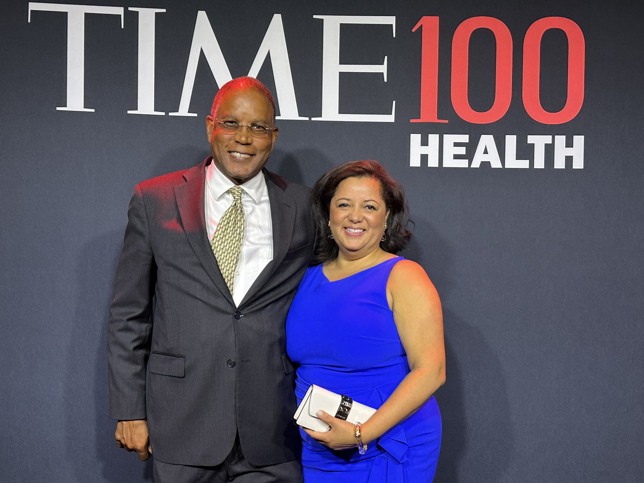 Doctors Neil Powe and Cynthia Delgado at teh TIME 100 Health event.